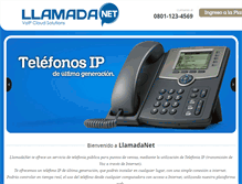 Tablet Screenshot of llamadanet.com